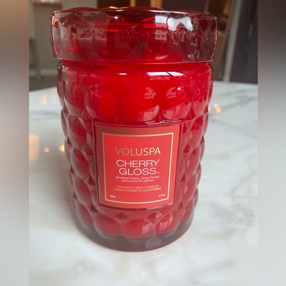Voluspa Cherry Gloss Scented Candle, Large, 18 oz, New - Picture 3 of 6